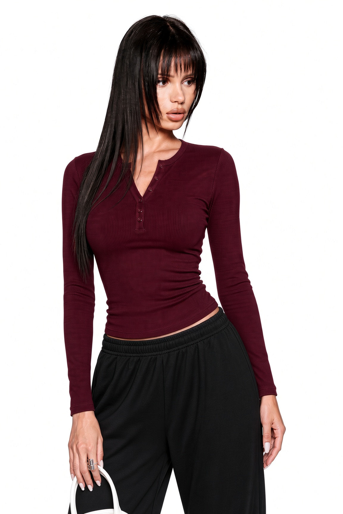 Henley 4 Pack for Her - Burgundy Henley